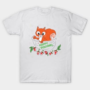 Happy Squirrel – be curious and restless in a happy Sunday T-Shirt